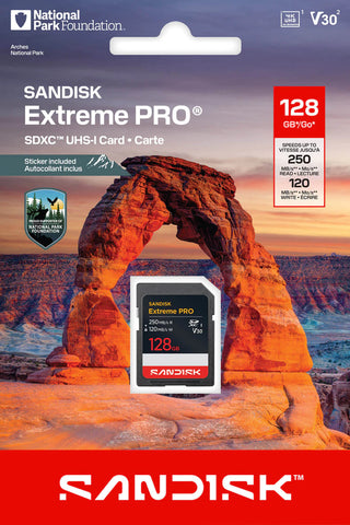 SANDISK Extreme PRO SD UHS-I: National Park Foundation Edition 128GB