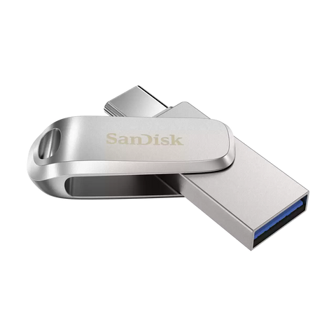 SanDisk Ultra Dual Drive Luxe USB Type-C™ Flash Drive 32GB, Silver